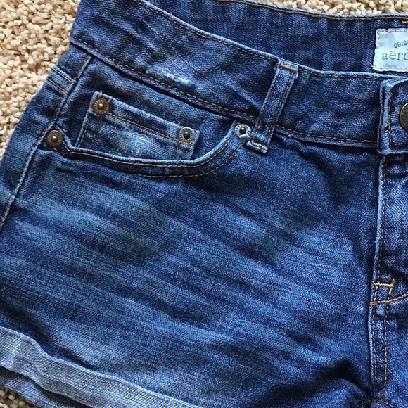Aeropostale denim shorts Size 1/2 - Picture 2 of 6